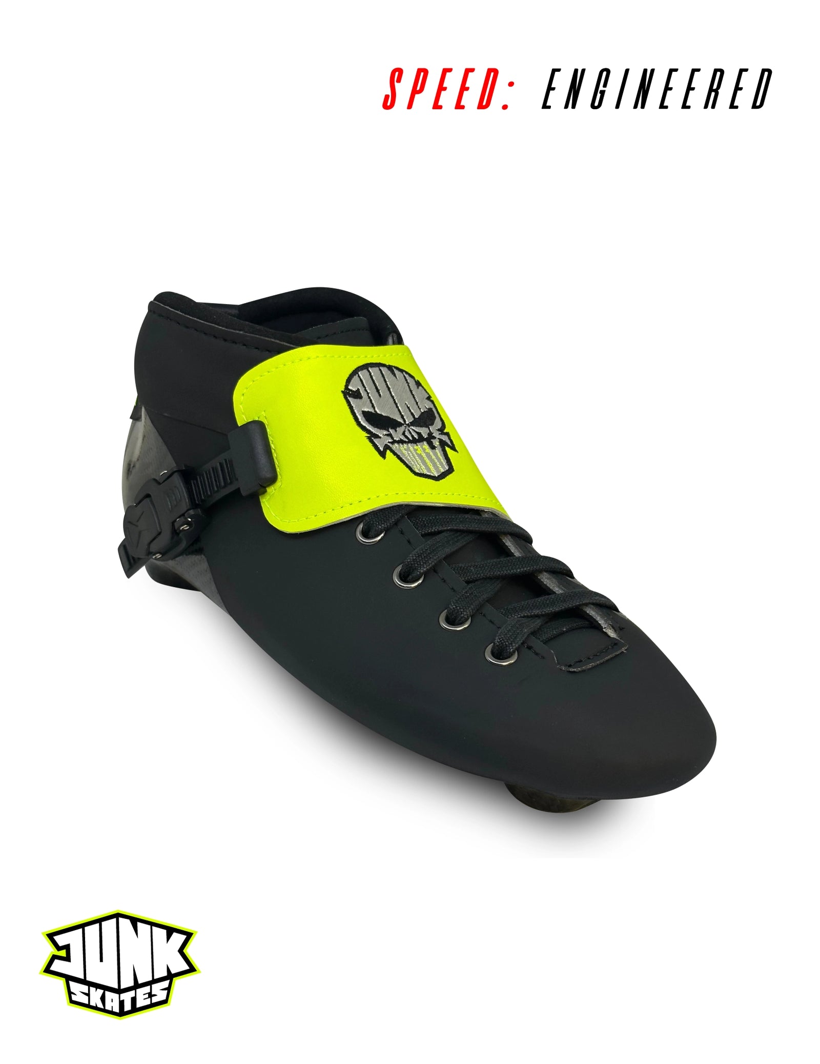 Junk Element Boots – Matte Black + Fluo Yellow
