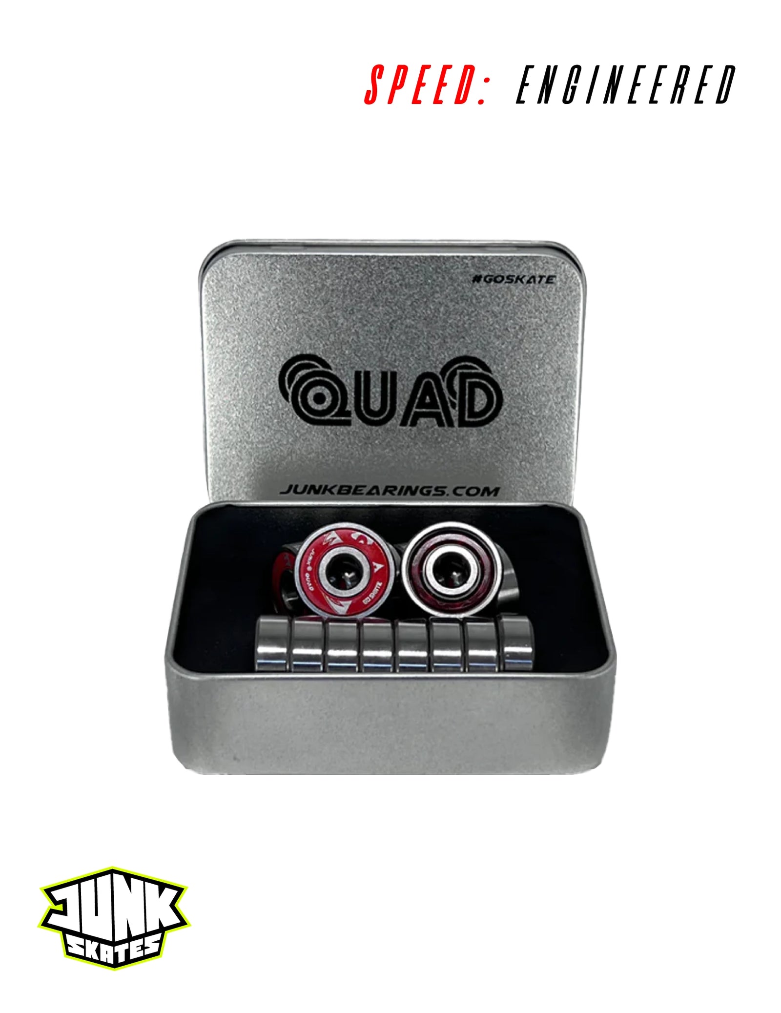 Junk Quad 7mm Steel Bearings *For 7MM Quad Skates ONLY *