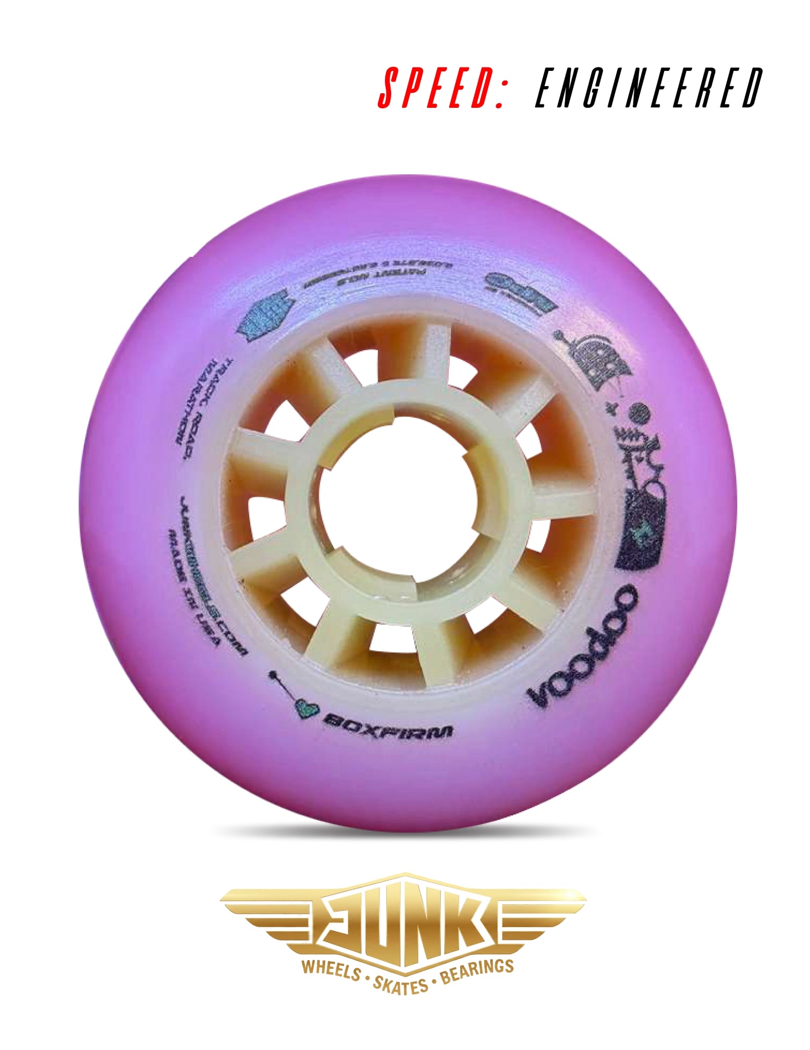 Junk Voodoo 🔮 Inline Race Wheels – 80–110mm (Firm • X-Firm • XX-Firm)