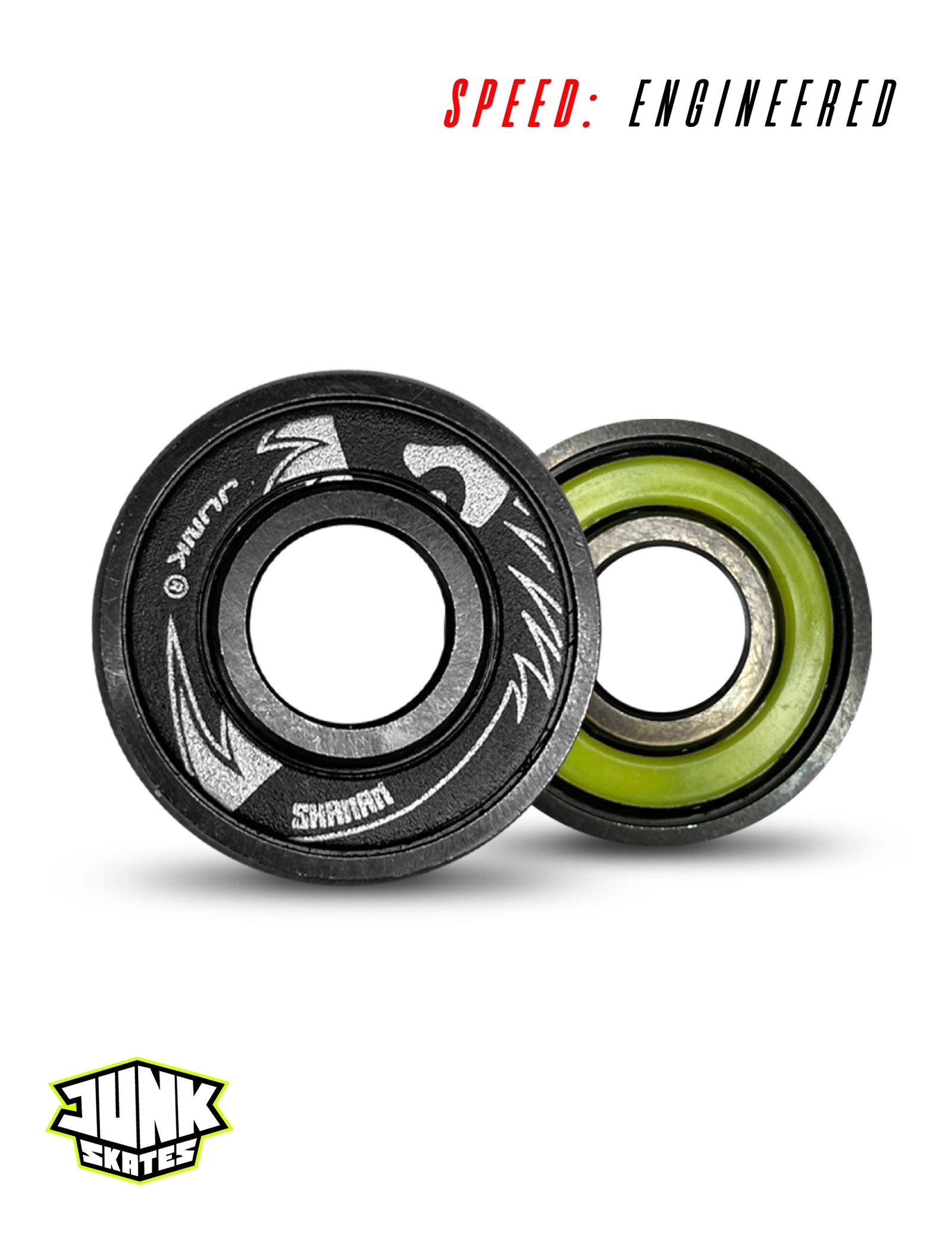 Junk Shaman 6ix Ball Ceramic + Black Titanium Bearings - 16 Pack