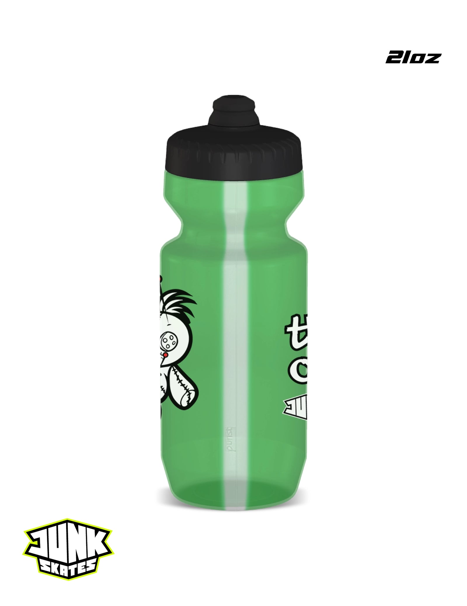 Thinking of You Transparent Green Water Bottle – Big Mouth 21 or 24oz (Made in USA)
