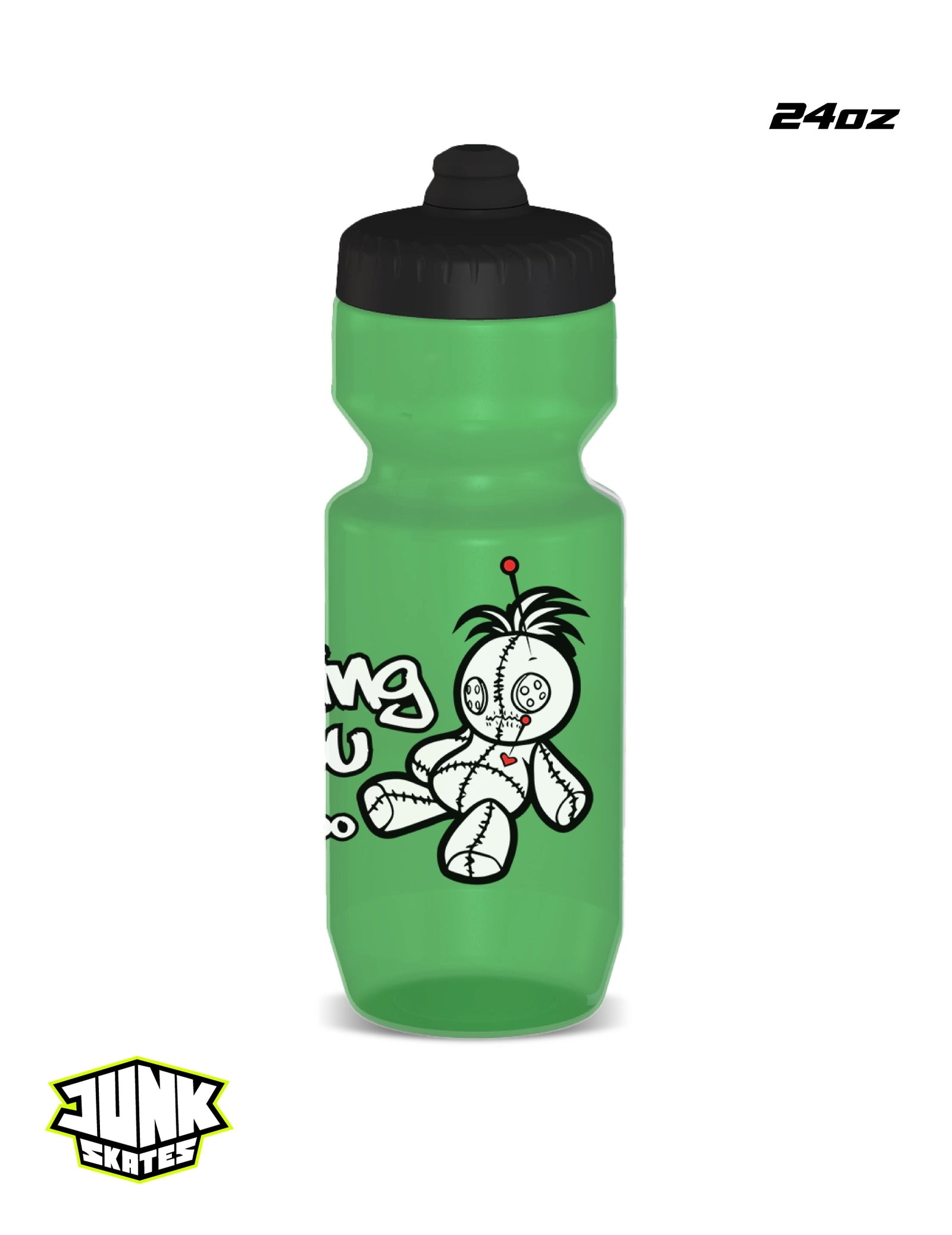 Thinking of You Transparent Green Water Bottle – Big Mouth 21 or 24oz (Made in USA)