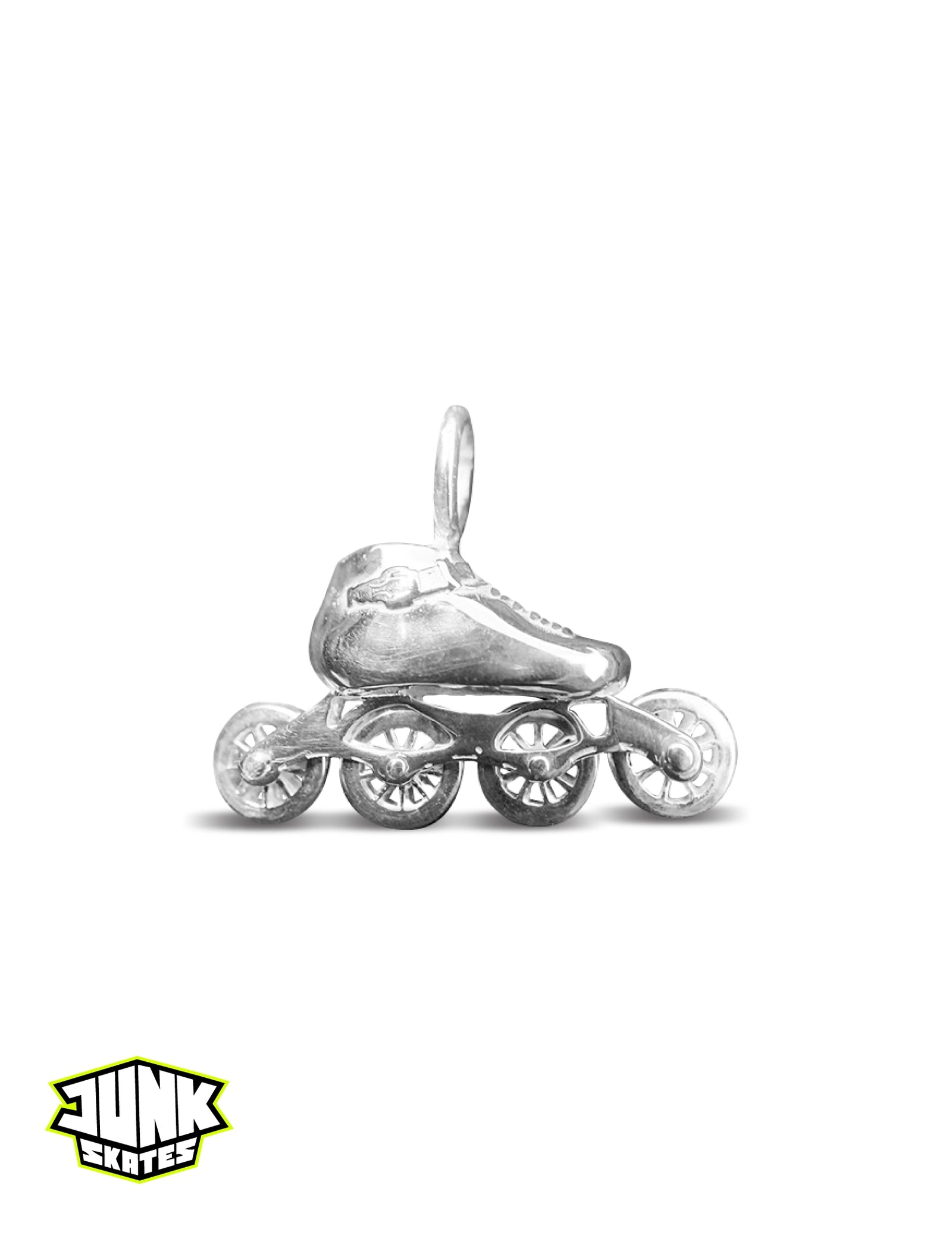 Silver Speed Skate Charm