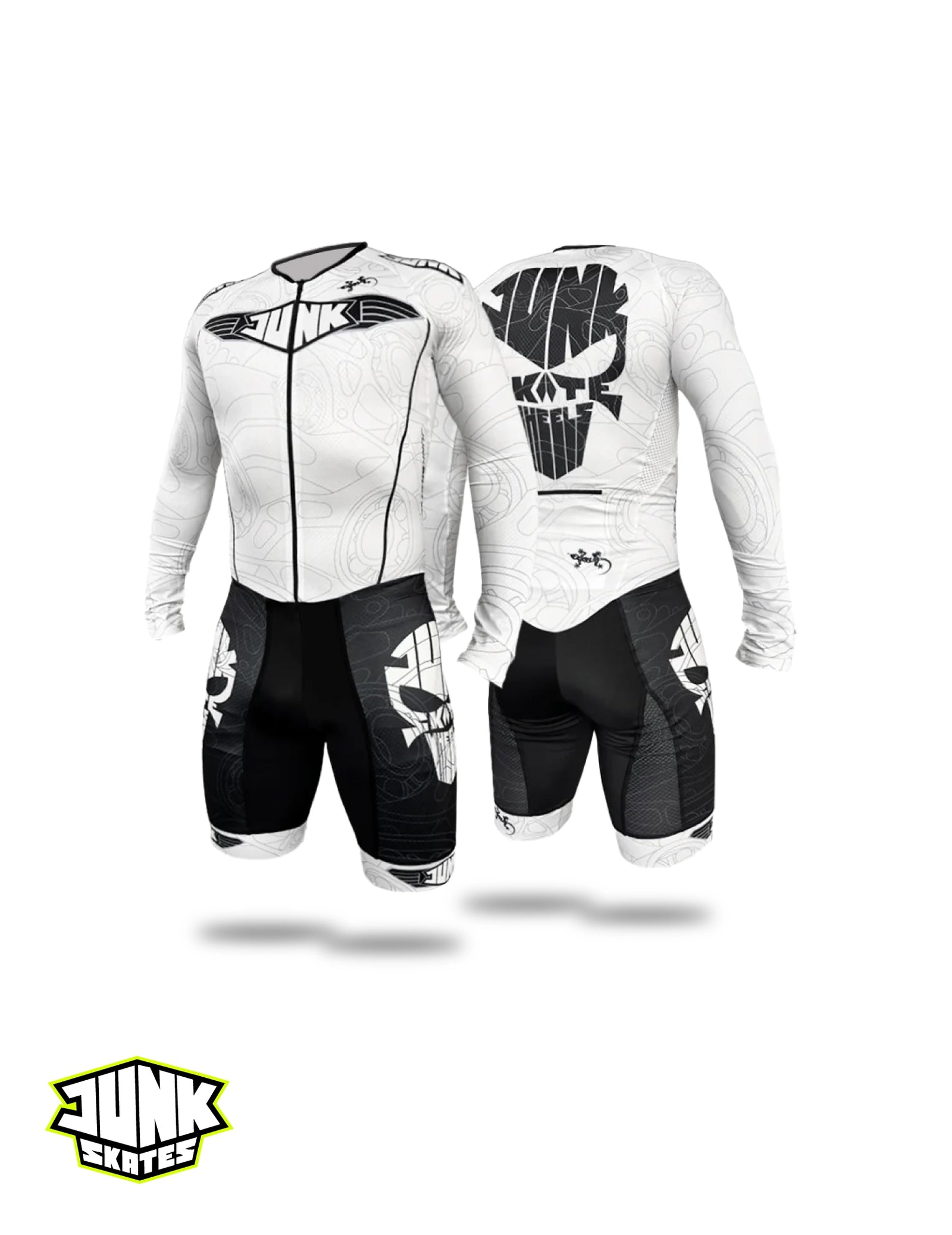Junk Classic White Racing Suit - Long Sleeve