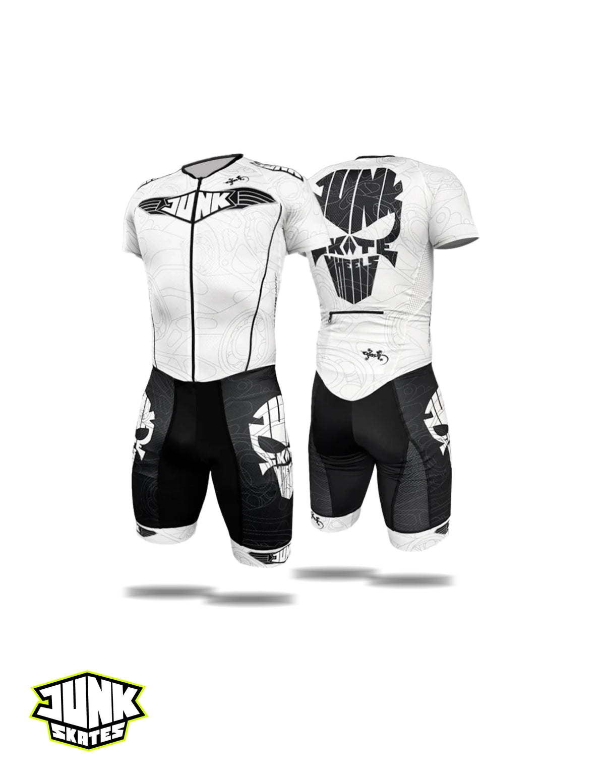 Junk Classic White Racing Suit - Short Sleeve
