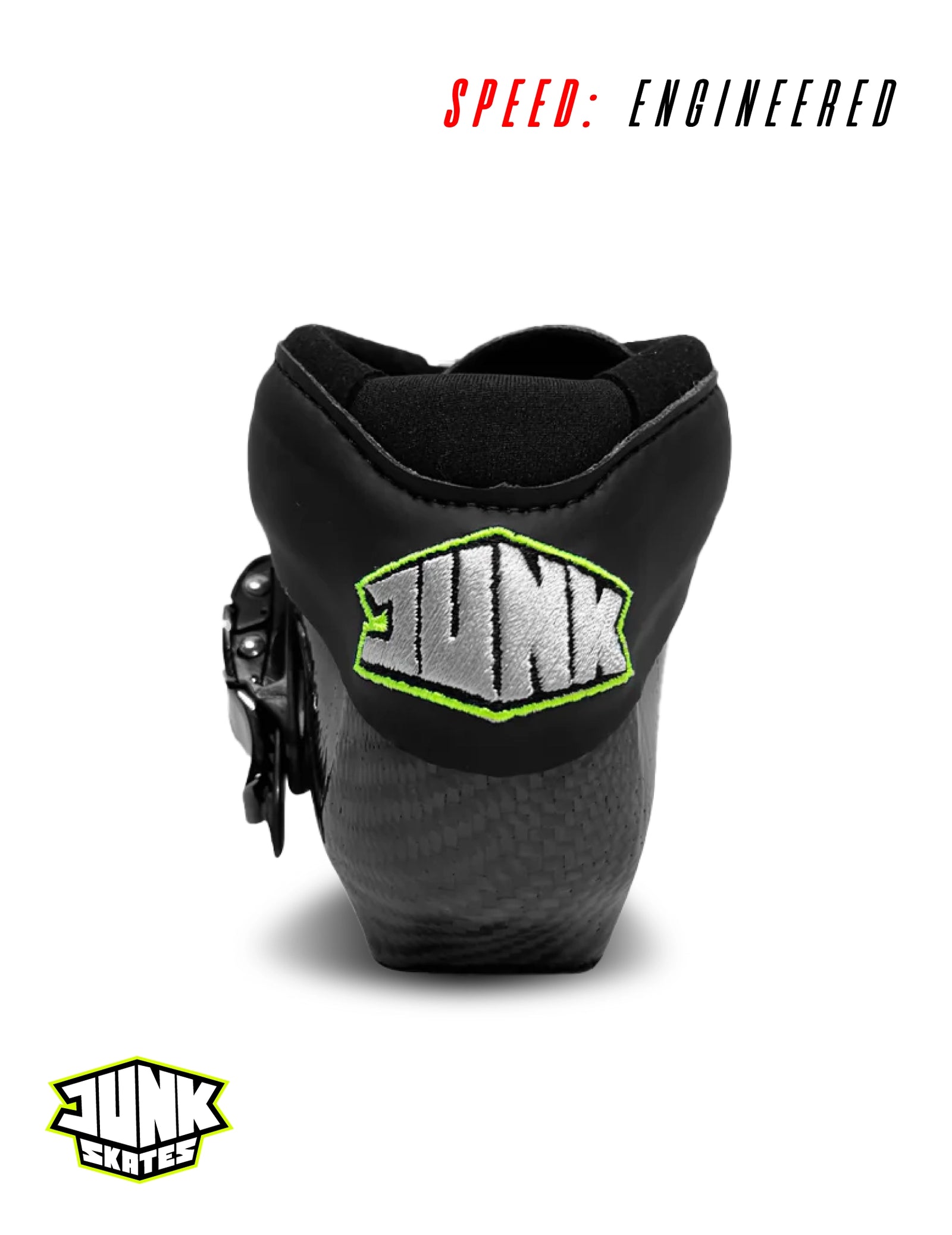 Junk Element Full Carbon Speed Skating Boots 🛼⚡ – Matte Black