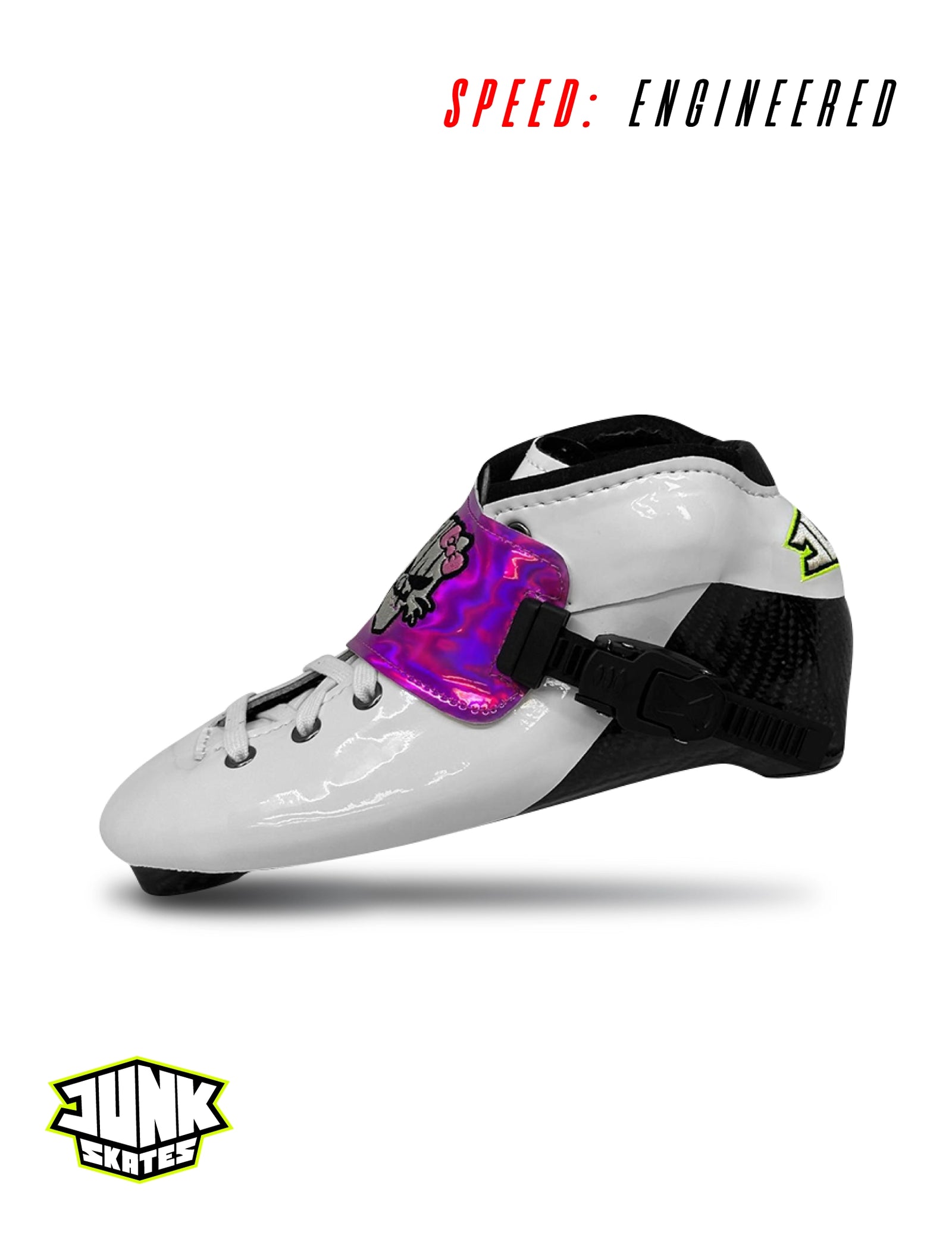 Junk Element Boots – Bad Kitty White + Pink