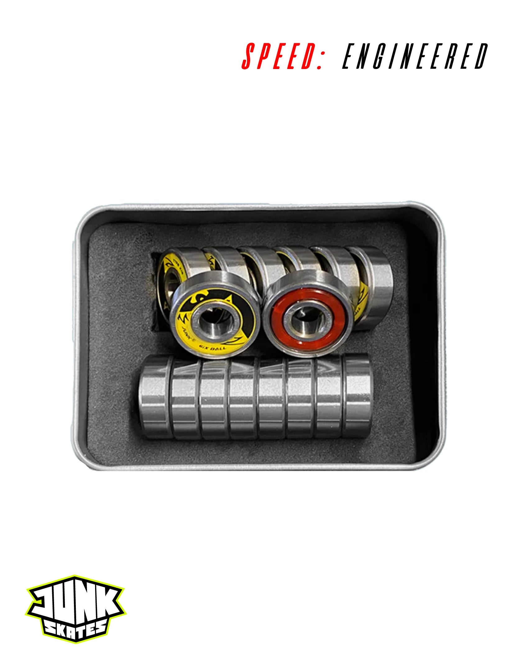 Junk 6ix Ball Pro Skate Bearings | Inline Skating Bearings | Junk Wheels