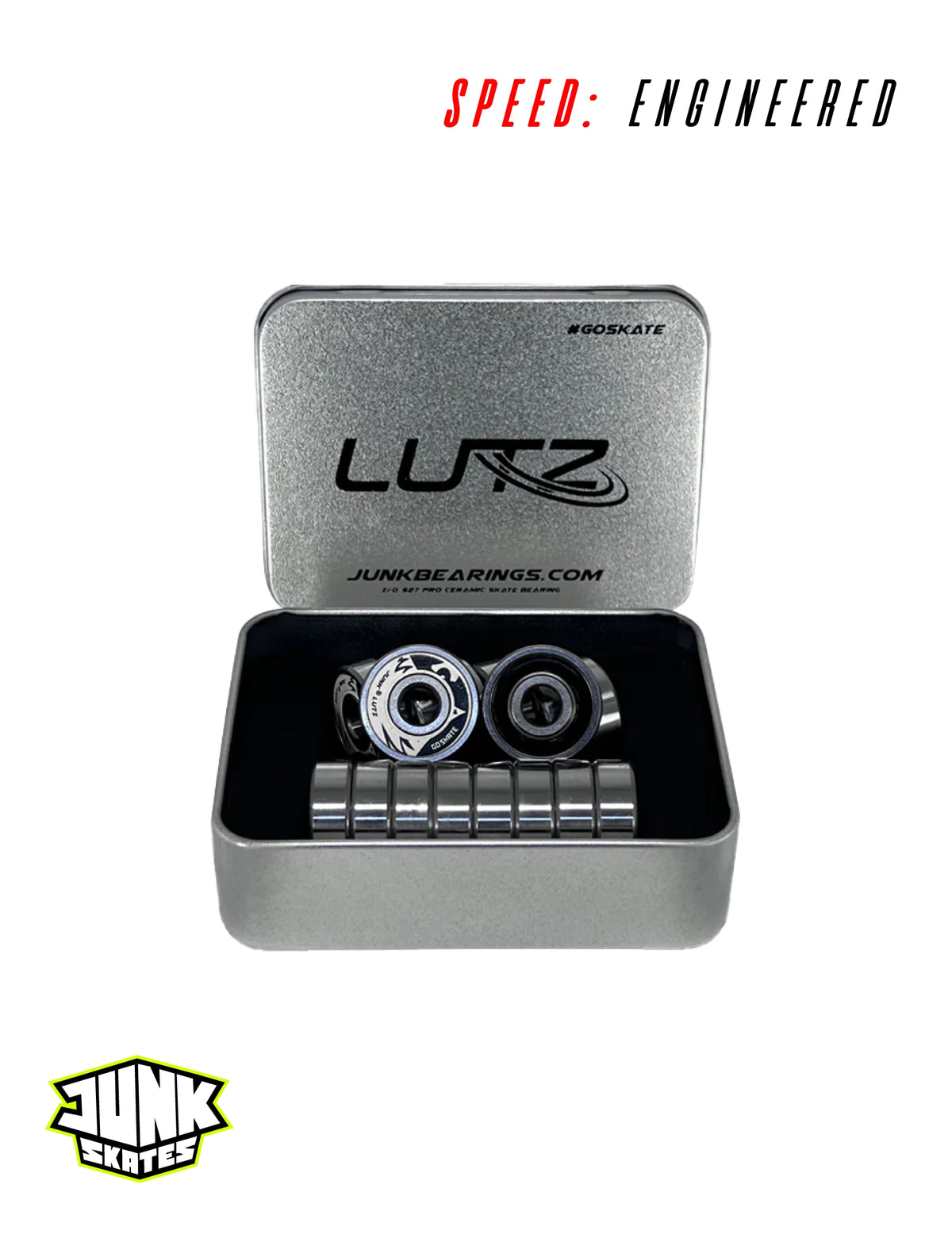 Lutz Quad Ceramic Bearings Zr0  * For 7MM Quad skates Only*