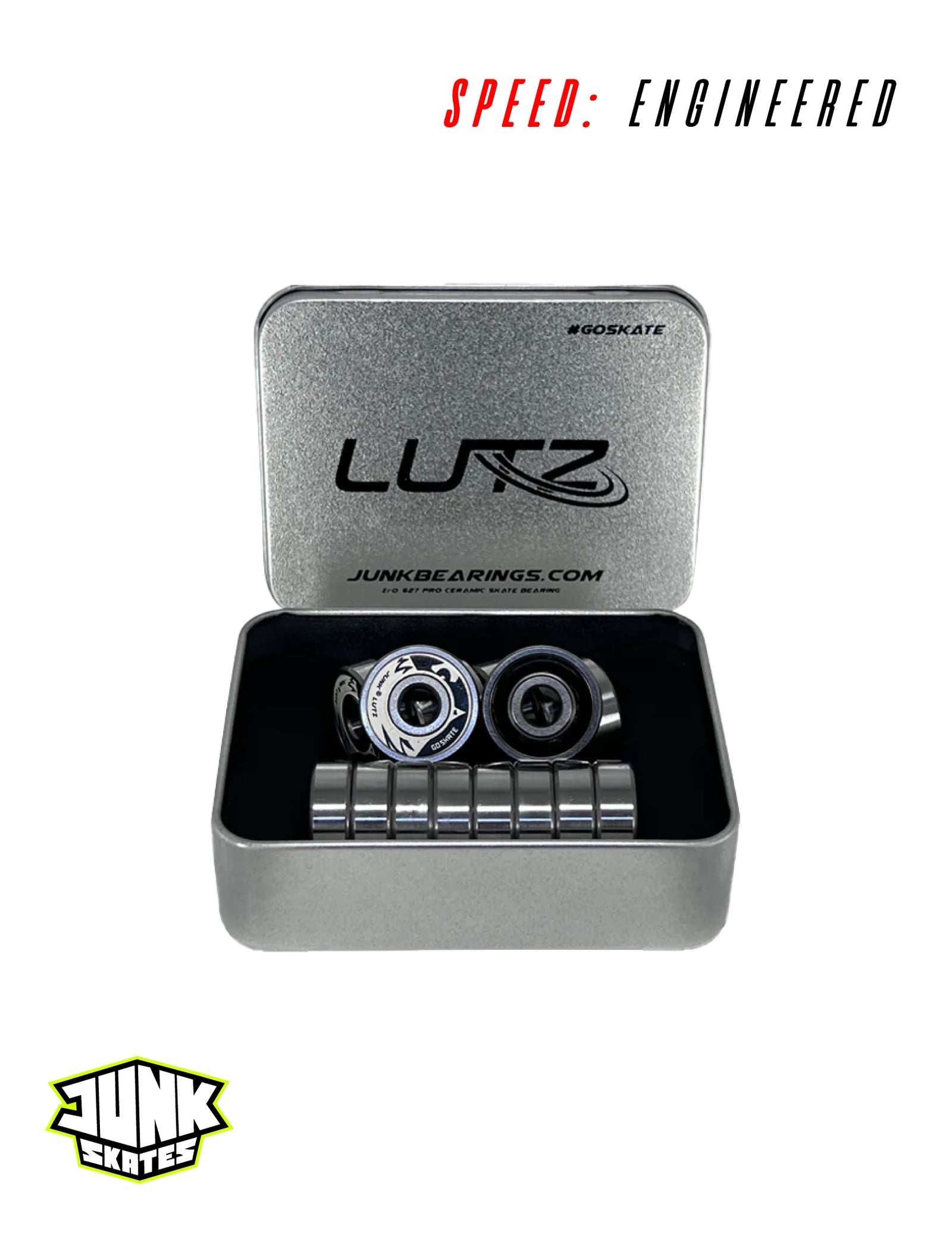 Lutz Quad Ceramic Bearings Zr0  * For 7MM Quad skates Only*
