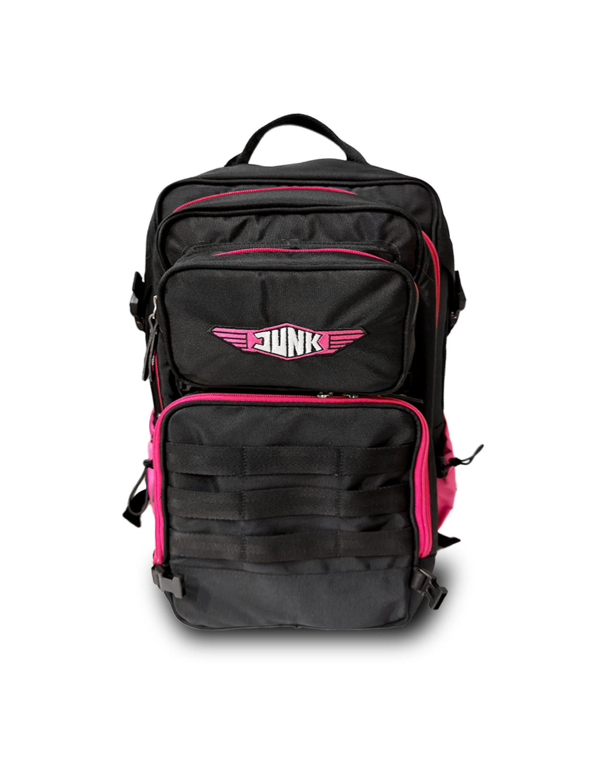 Skate Backpack Black and Fluo pink