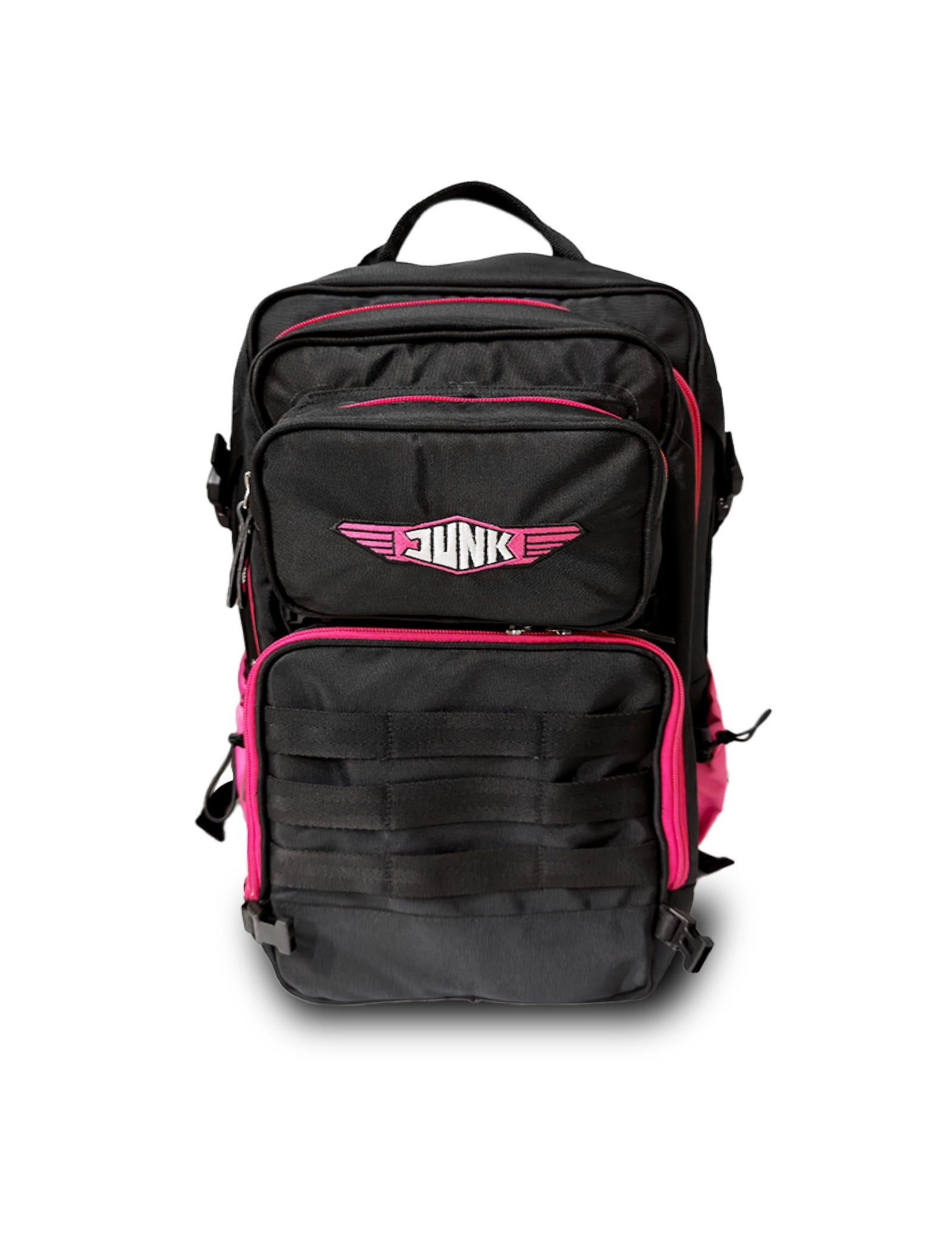 Skate Backpack Black and Fluo pink