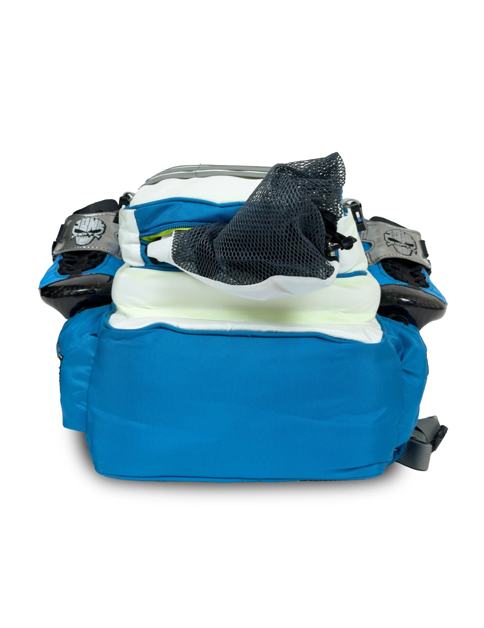 Skate Backpack White + Electric Blue