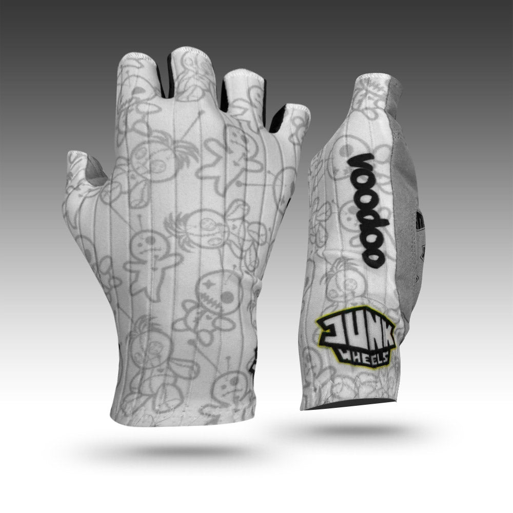 Junk Voodoo White Aero Racing Gloves