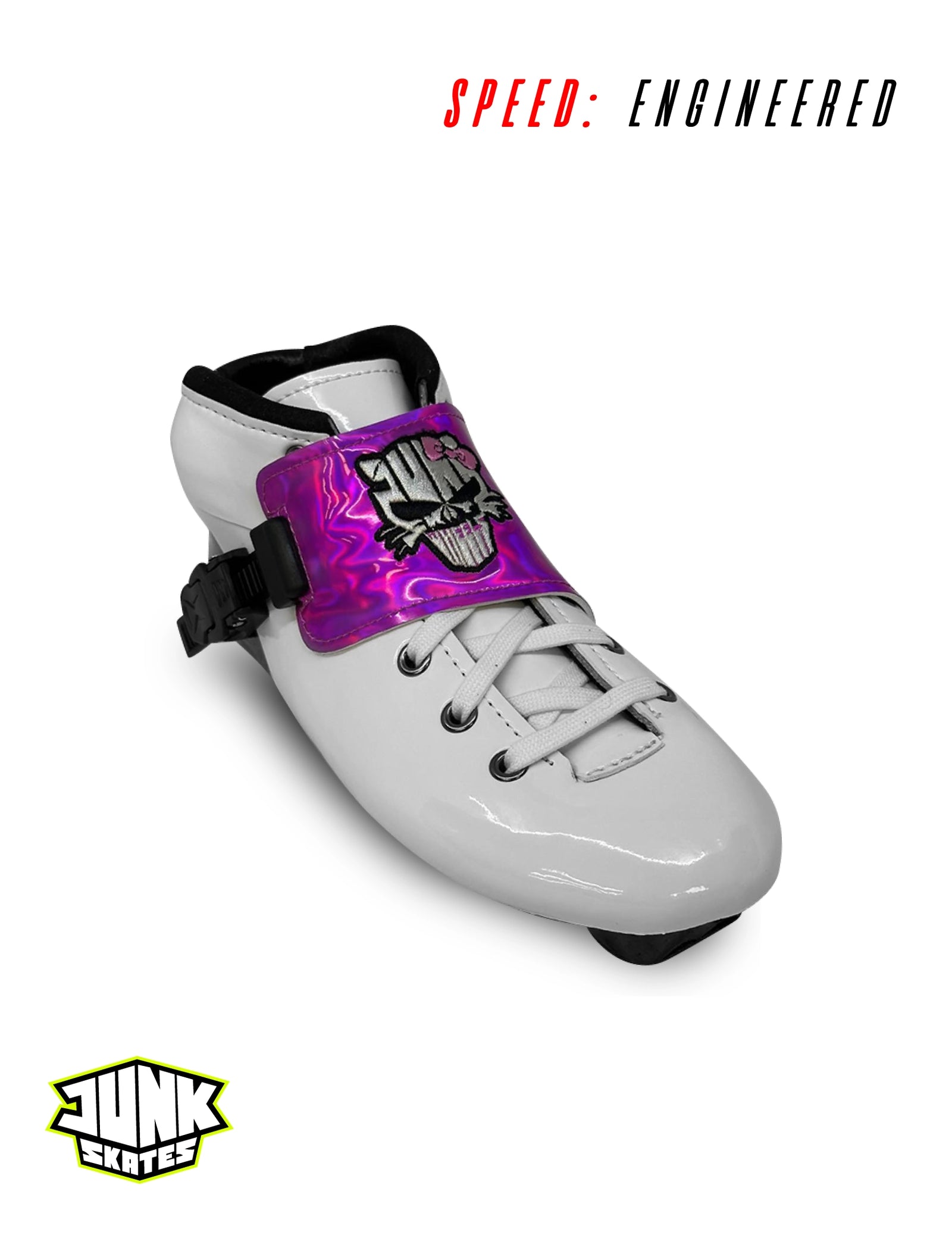 Junk Element Boots – Bad Kitty White + Pink
