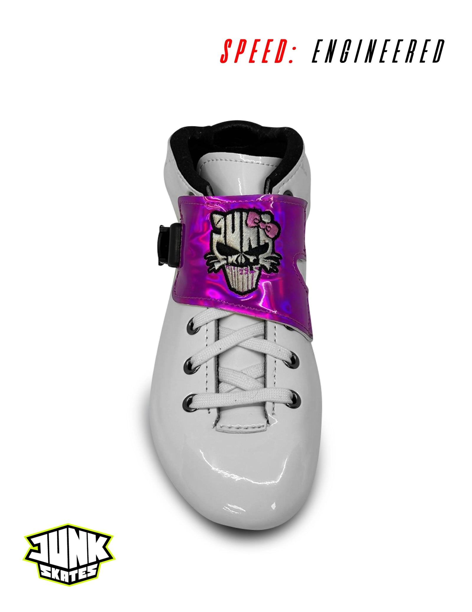 Junk Element Boots – Bad Kitty White + Pink