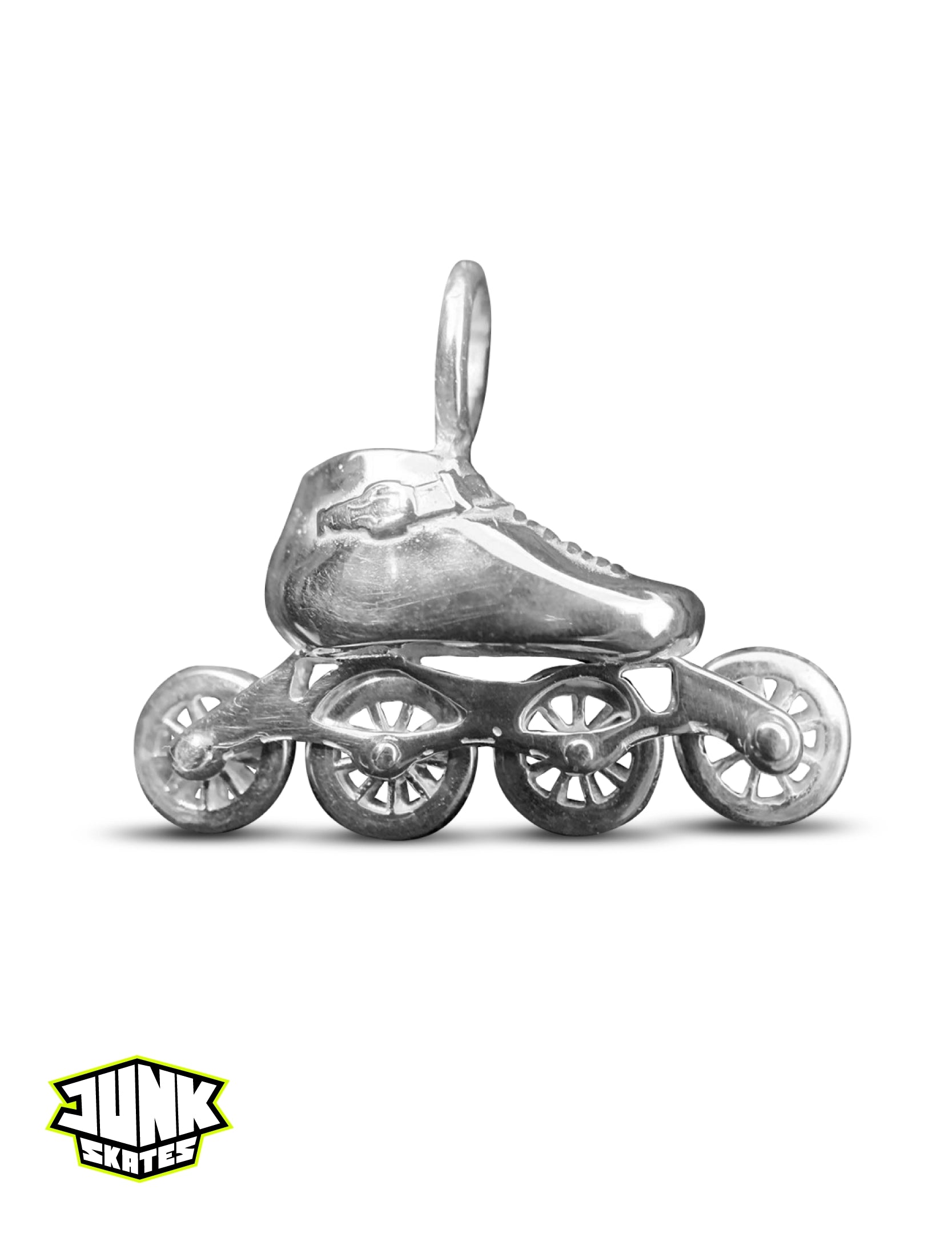 Silver Speed Skate Charm + Silver Chain