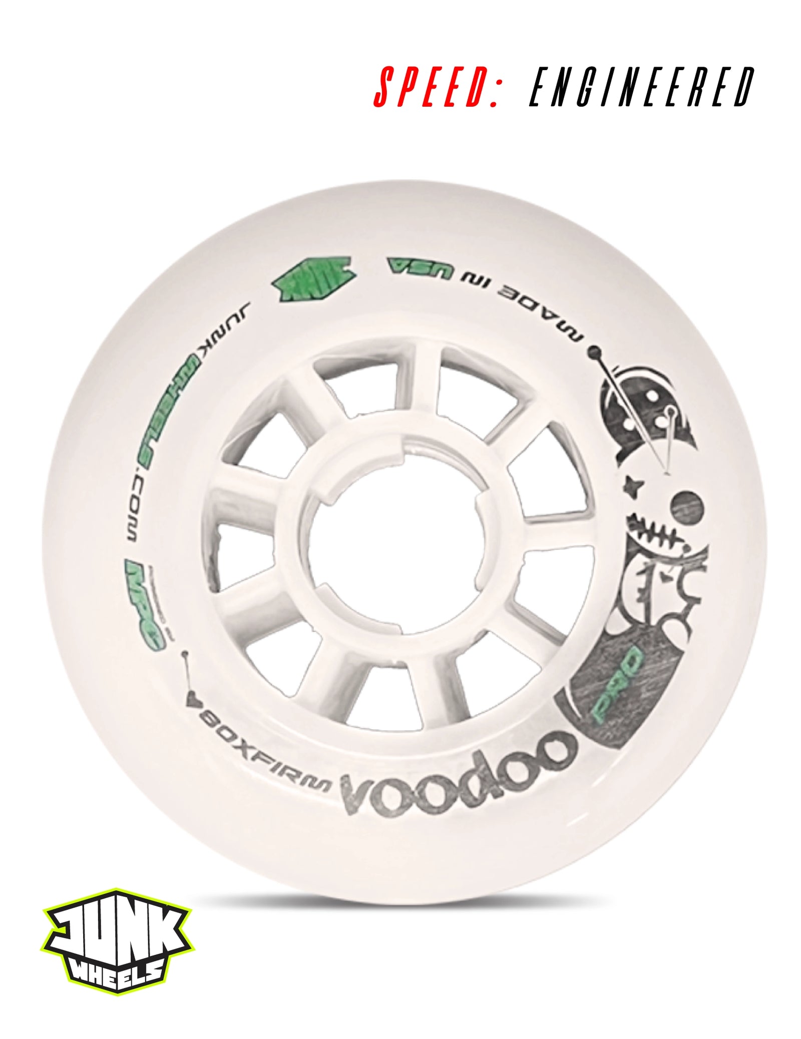 Junk Voodoo Pro X-Firm | 80mm–110mm | Single-Urethane Speed Wheel