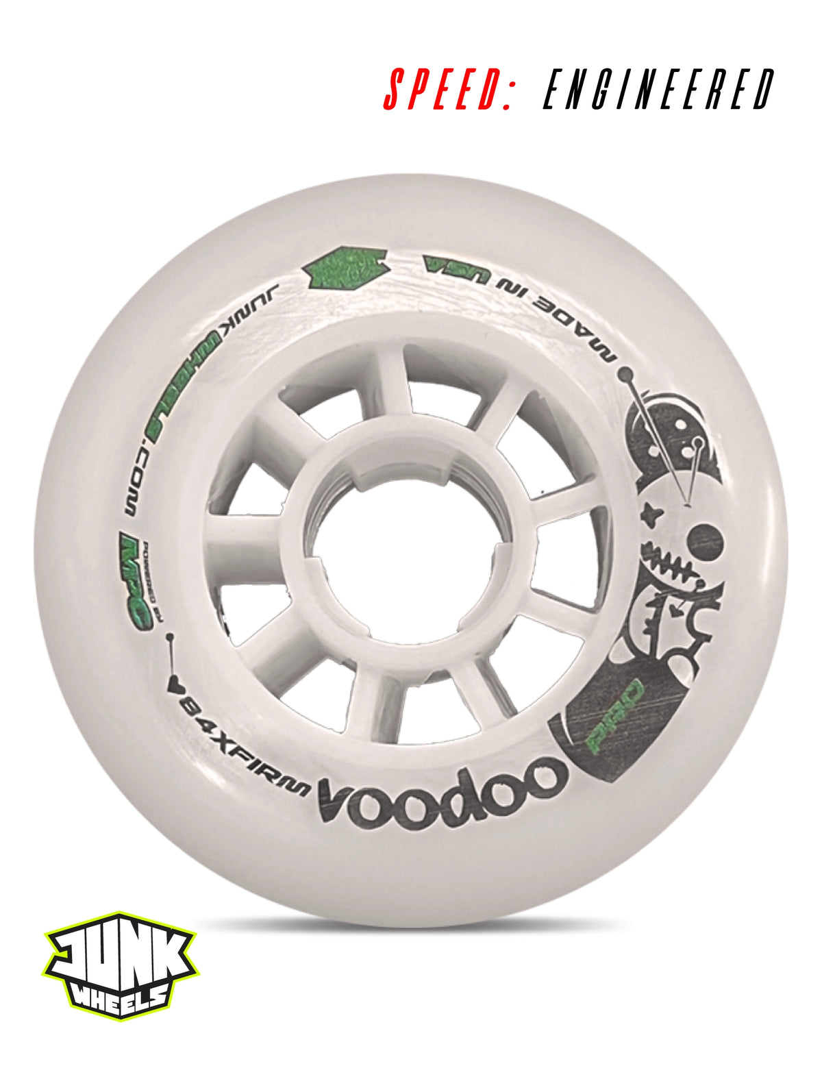 Junk Voodoo Pro X-Firm | 80mm–110mm | Single-Urethane Speed Wheel
