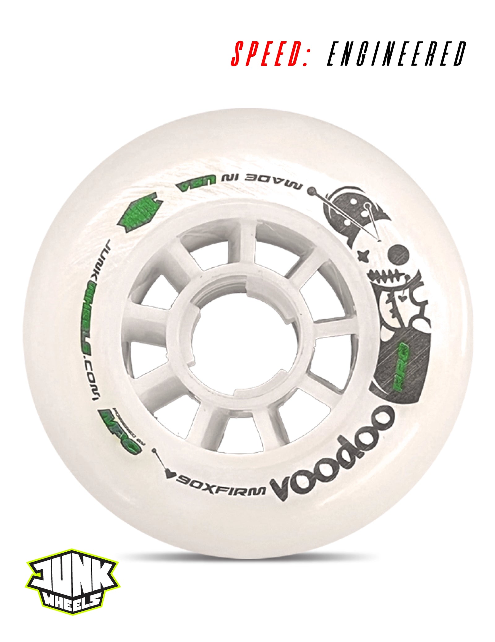 Junk Voodoo Pro X-Firm | 80mm–110mm | Single-Urethane Speed Wheel
