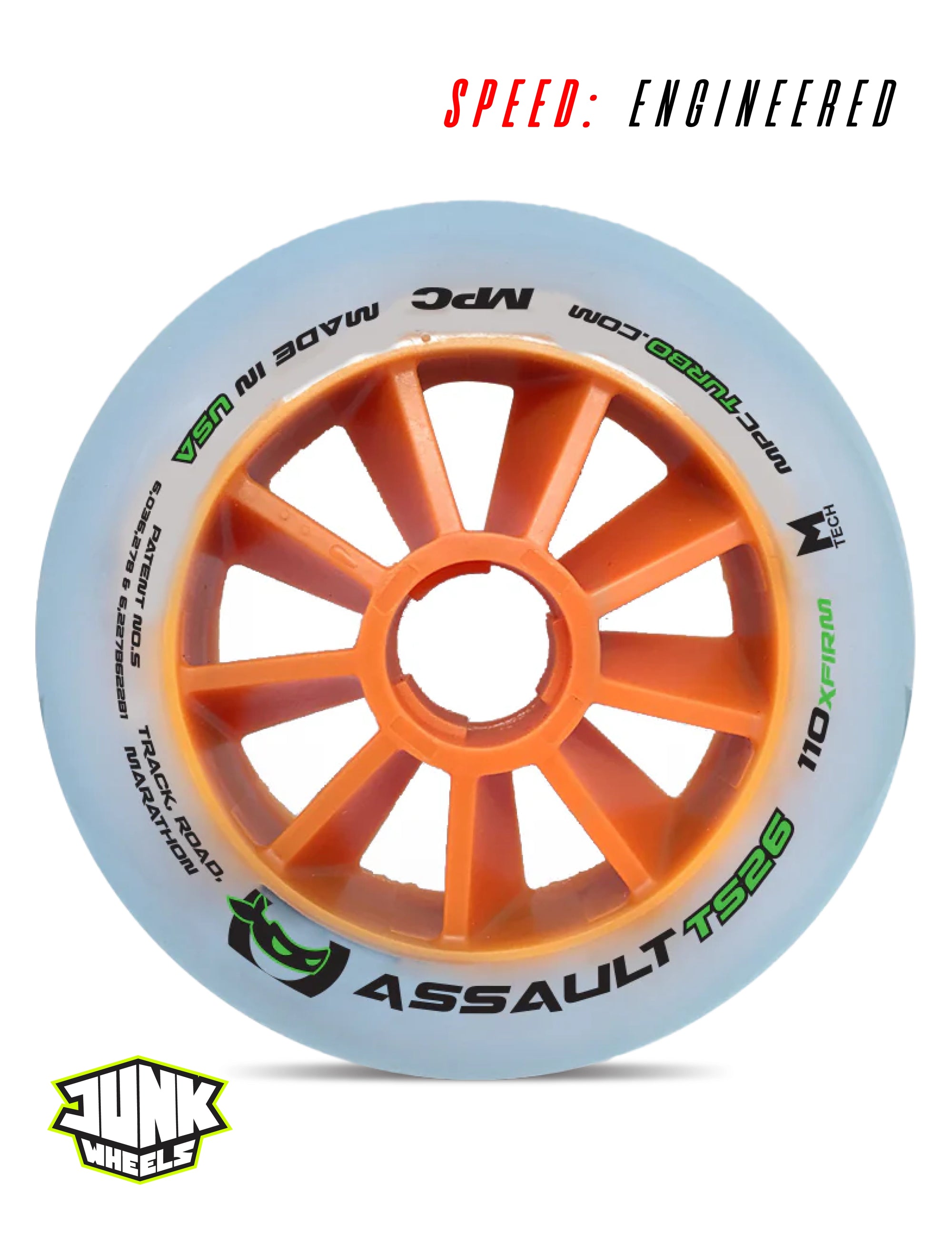 チームホッタテ MPC Track Assault Wheels 🛼 – 90mm, 100mm, 110mm | High Grip MTech