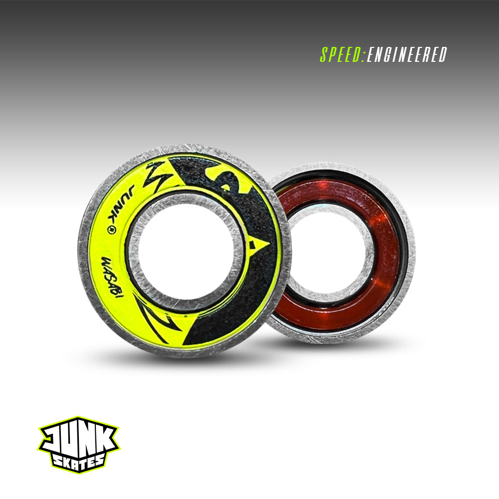 Wasabi SkateBoard Bearings - Set of 8